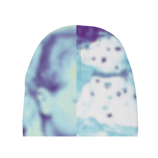 Memories in Blue and Purple Beanie